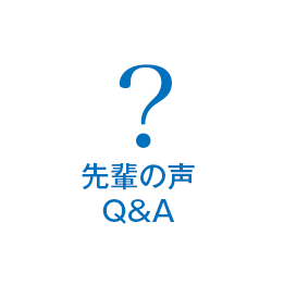 先輩の声(Q&A)
